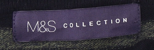 Marks and Spencer Women's Black Striped Jumper Size 14