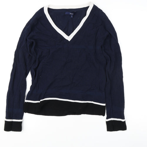 NEXT Women’s Blue V-Neck Pullover Jumper Size 10