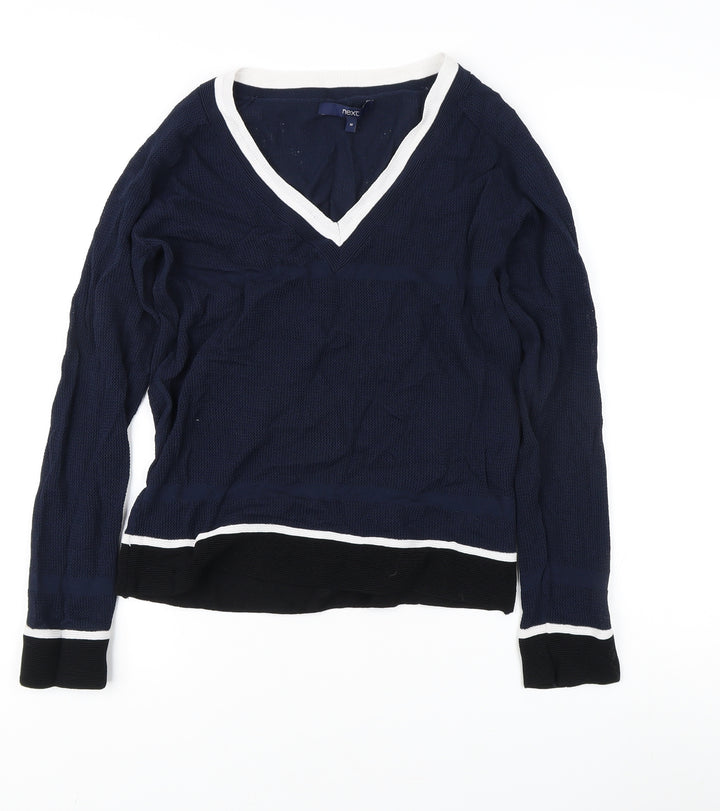 NEXT Women’s Blue V-Neck Pullover Jumper Size 10