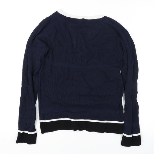 NEXT Women’s Blue V-Neck Pullover Jumper Size 10