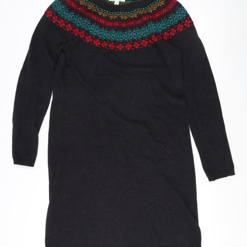 Seasalt Cornwall Women's Black Fair Isle Pullover Jumper
