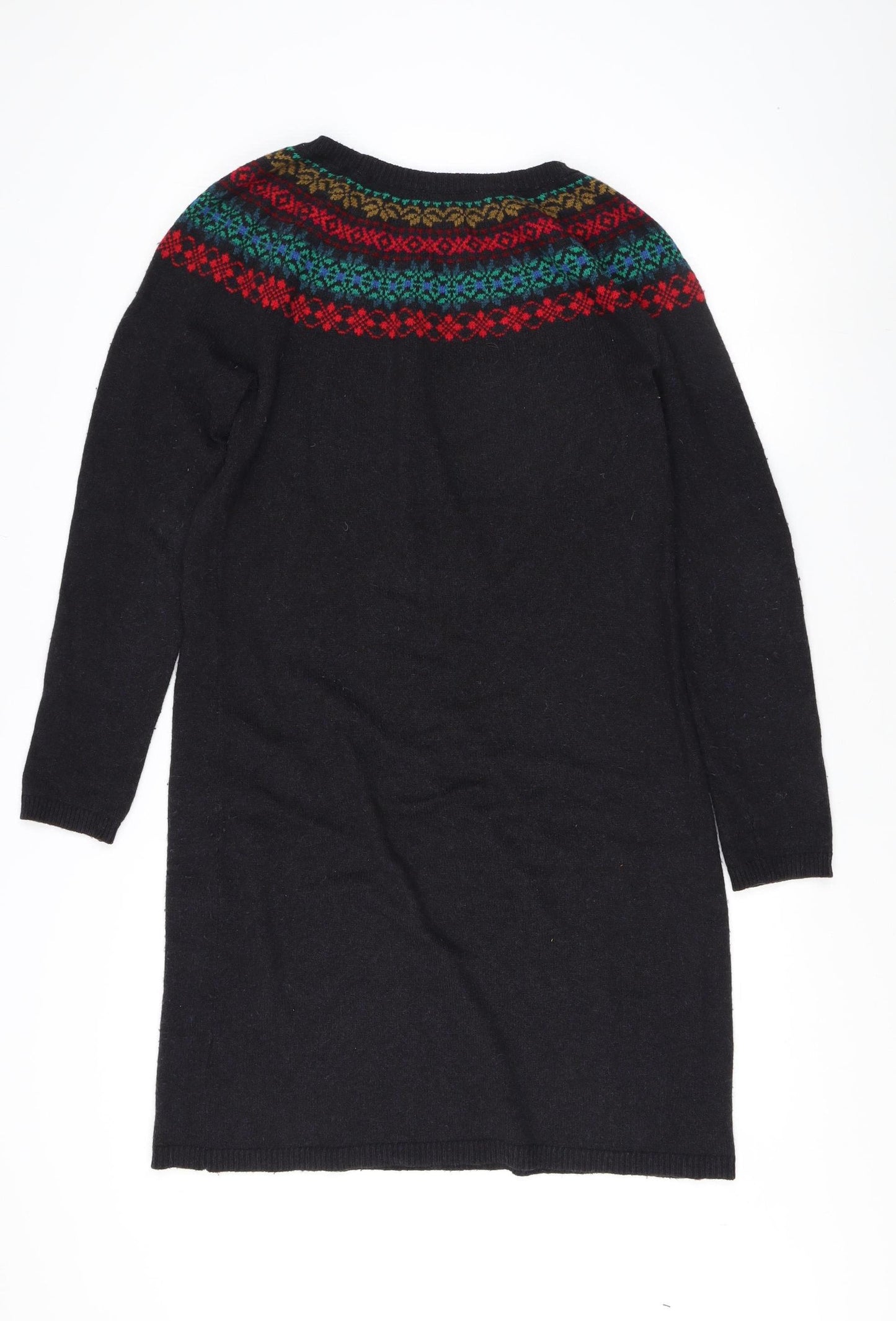 Seasalt Cornwall Women's Black Fair Isle Pullover Jumper