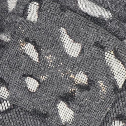 Next Women’s Grey Animal Print Pullover Jumper Size 16