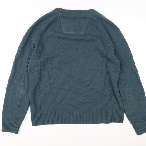 ROCHA JOHN ROCHA Men's Green Wool Pullover M