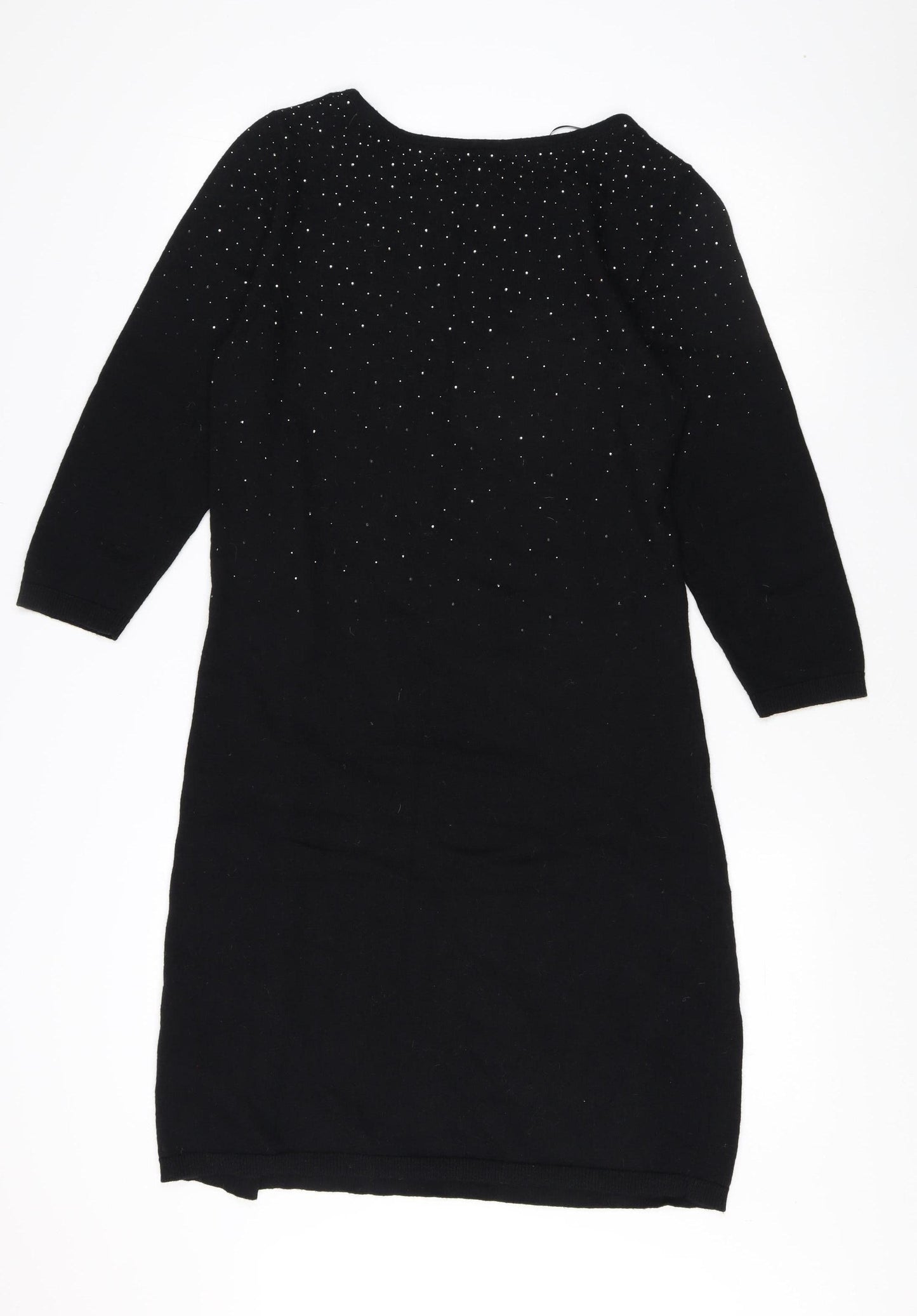Monsoon Black Studded Women's Dress Size 14