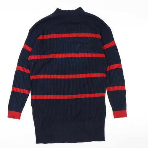 Marks and Spencer Men's Blue Striped XS Jumper