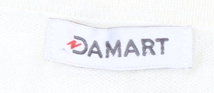 Damart Ivory Sequin Women's S Pullover Jumper