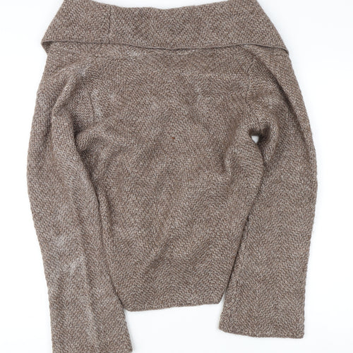Marks and Spencer Women's Brown Collared Cardigan Size 16