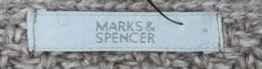 Marks and Spencer Women's Brown Collared Cardigan Size 16