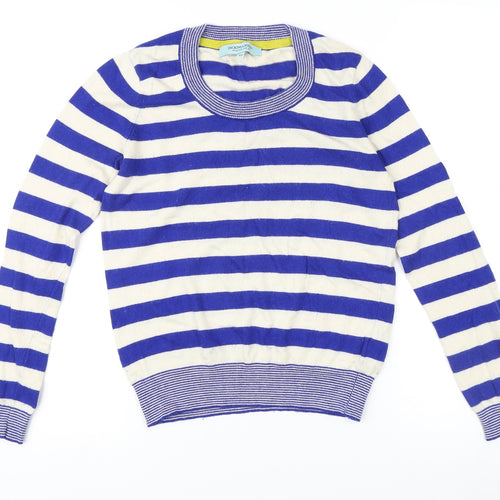 Dickins & Jones Women's Blue Stripe XS Pullover Jumper