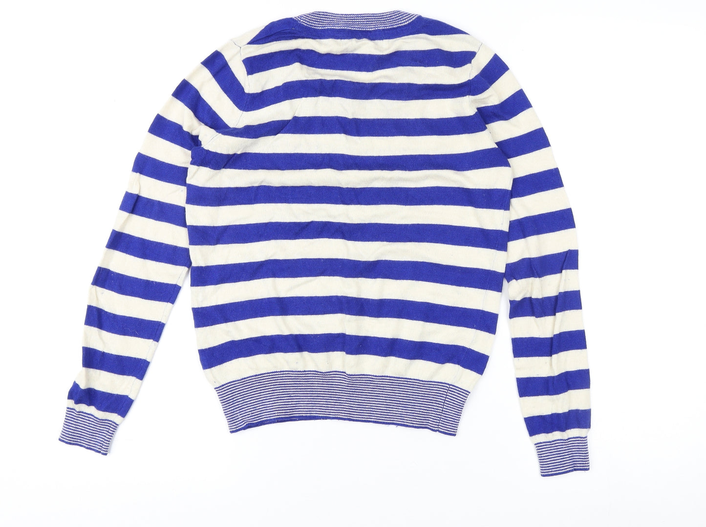Dickins & Jones Women's Blue Stripe XS Pullover Jumper
