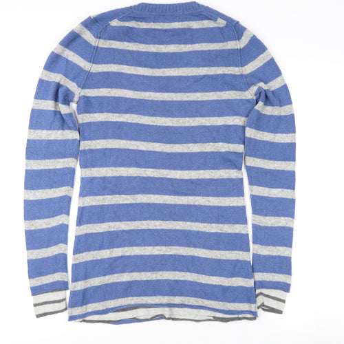 Banana Republic Women's Blue Striped Knit Jumper, Size S