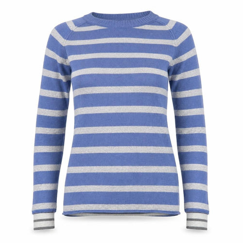 Banana Republic Women's Blue Striped Knit Jumper, Size S