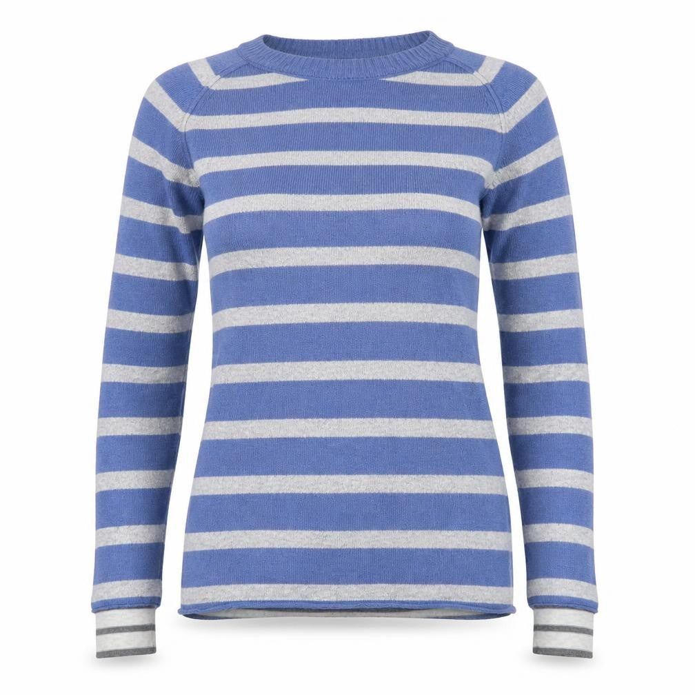 Banana Republic Women's Blue Striped Knit Jumper, Size S