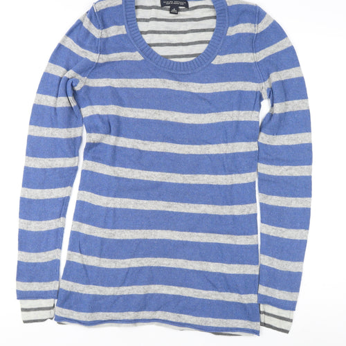 Banana Republic Women's Blue Striped Knit Jumper, Size S