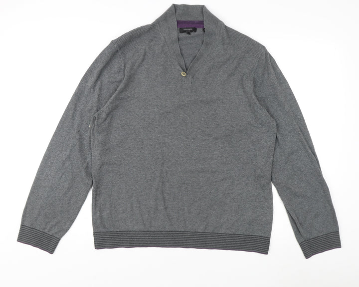 Ted Baker Men's Grey Pullover Jumper Size L