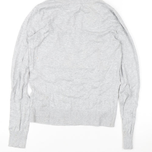 Oasis Women's Grey XS Pullover Jumper, Nature Theme