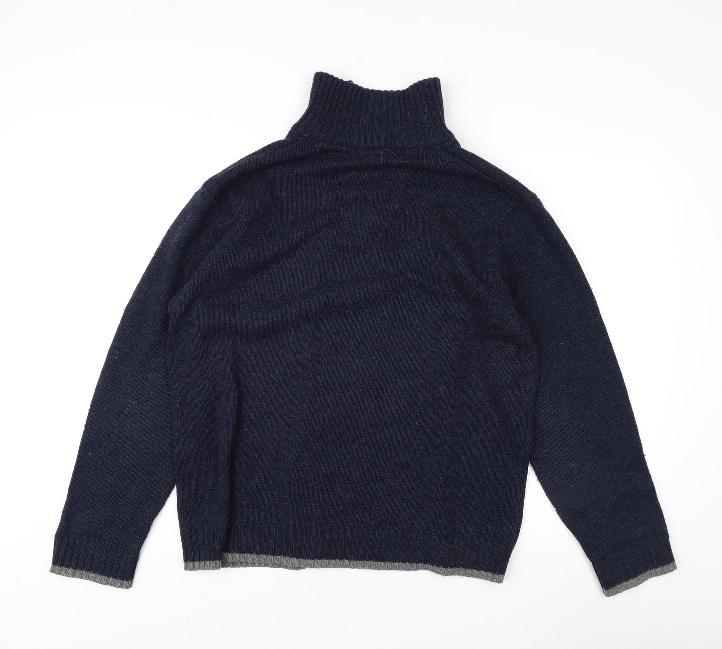 Atlantic Bay Men's Blue Pullover Jumper, Size L