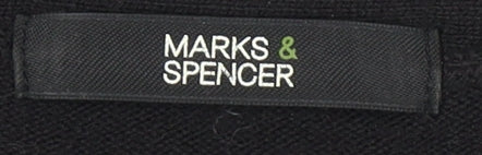 Marks and Spencer Women's Black Embroidered Cardigan Size 8