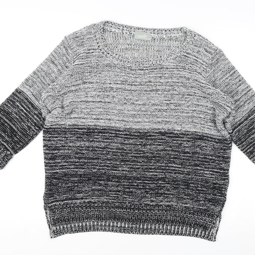 Wallis Women’s Grey Pullover Jumper, Size 14, Knit, Casual