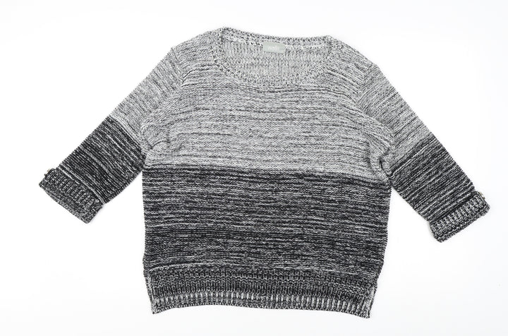 Wallis Women’s Grey Pullover Jumper, Size 14, Knit, Casual