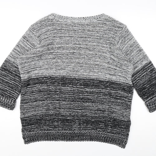 Wallis Women’s Grey Pullover Jumper, Size 14, Knit, Casual