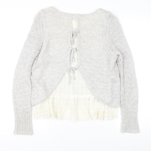 Mint Velvet Women's Grey Pullover Jumper Size 12