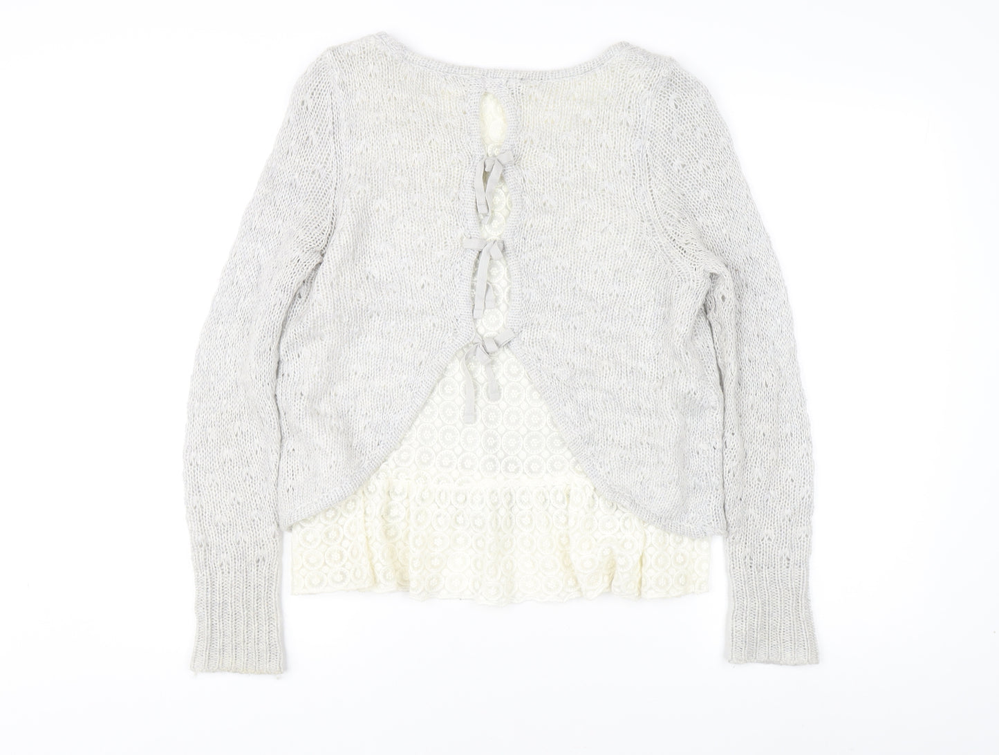 Mint Velvet Women's Grey Pullover Jumper Size 12