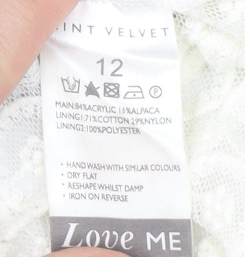 Mint Velvet Women's Grey Pullover Jumper Size 12