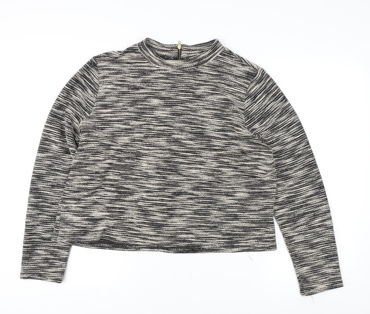 H&M Women's Multicoloured Crew Neck Jumper Size 12