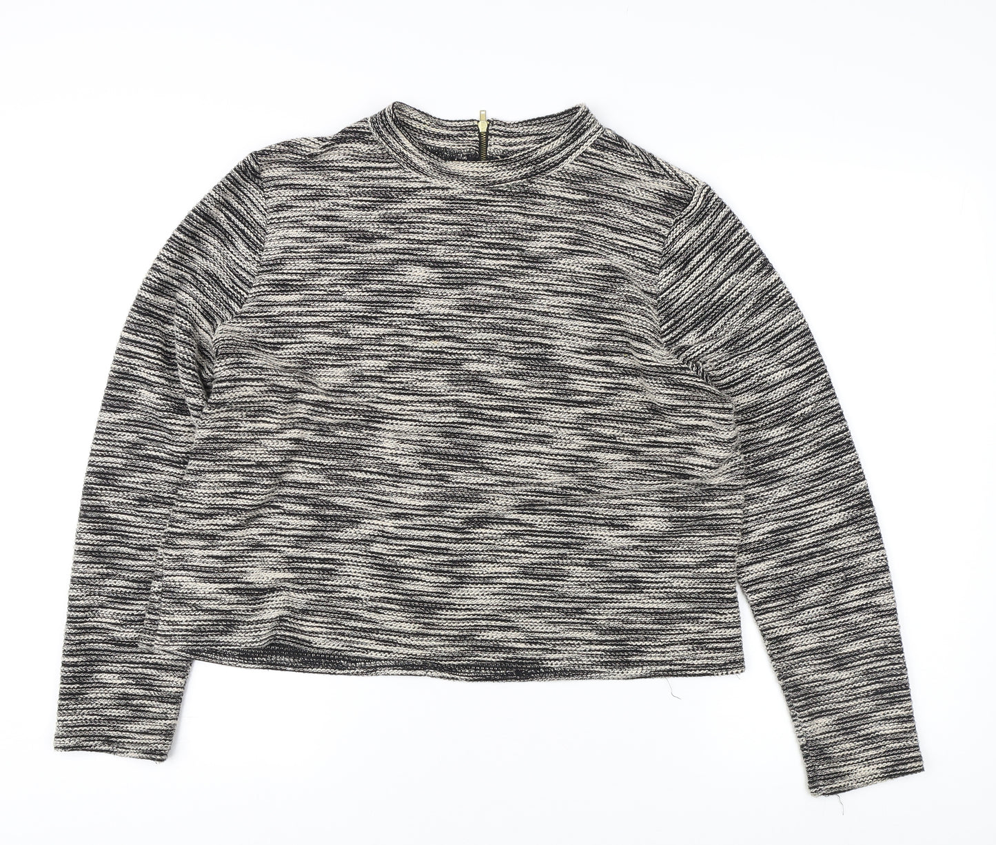 H&M Women's Multicoloured Crew Neck Jumper Size 12