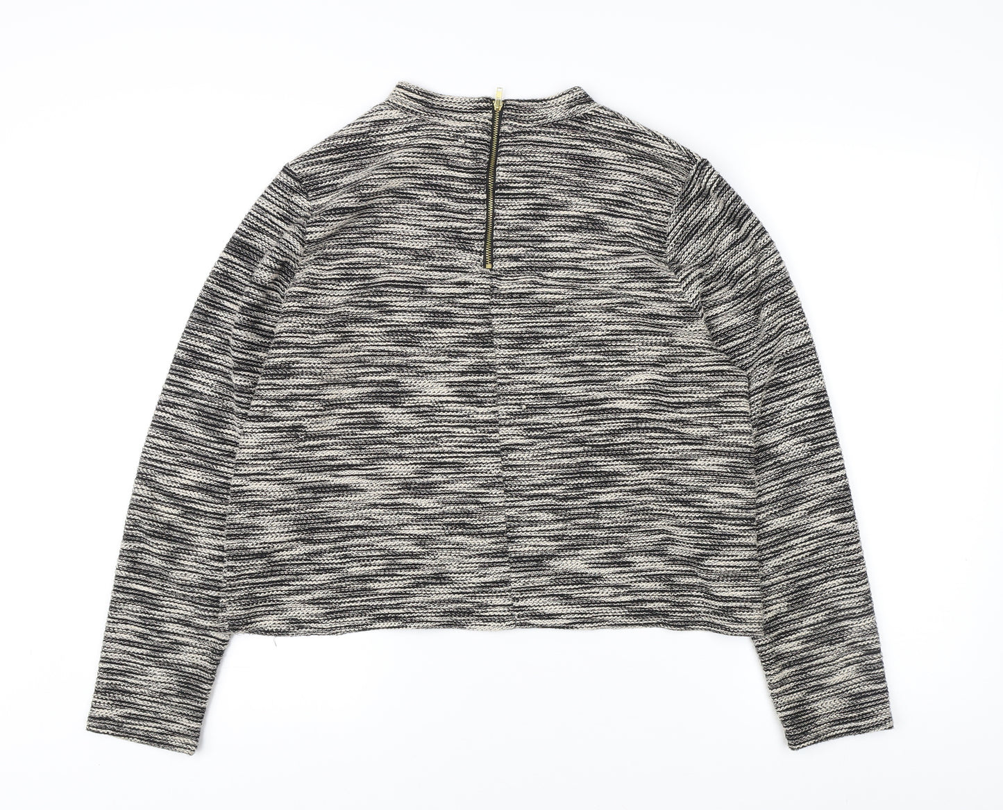 H&M Women's Multicoloured Crew Neck Jumper Size 12