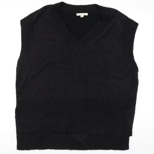 White Stuff Women's Black V-Neck Vest Size 14