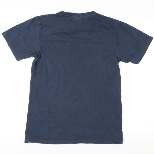 Ellesse Blue Unisex T-Shirt, Size 8, Casual Jersey Crew Neck