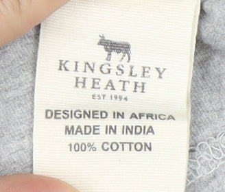 Kingsley Heath Men's Grey L Long Sleeve Cotton T-Shirt