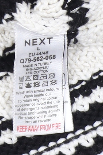 Next Women's Multicoloured Striped Cardigan L
