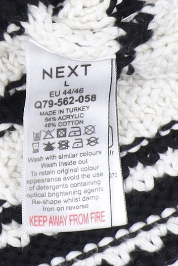 Next Women's Multicoloured Striped Cardigan L