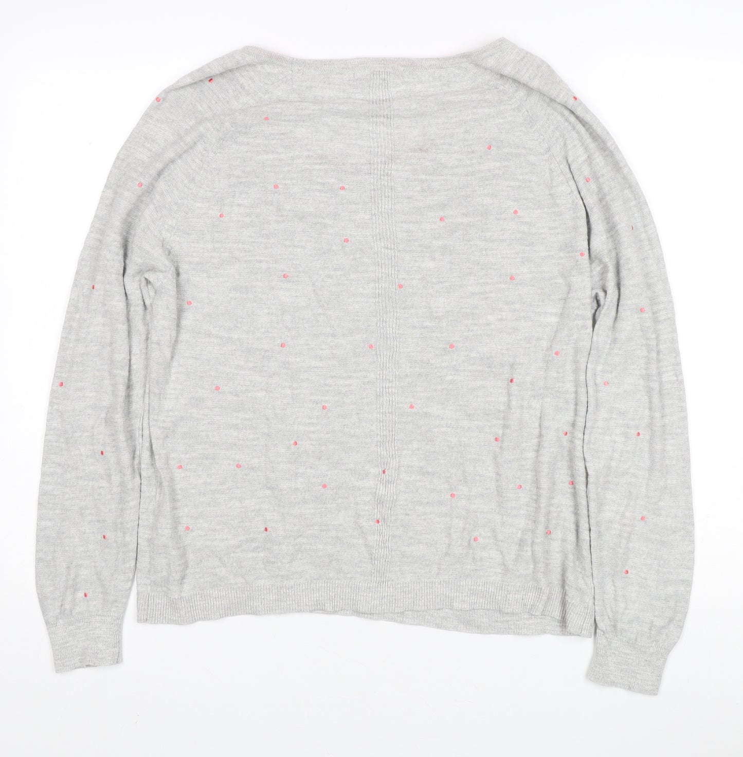 Waste Stuff Women’s Grey Pullover Size 12 Cotton Linen