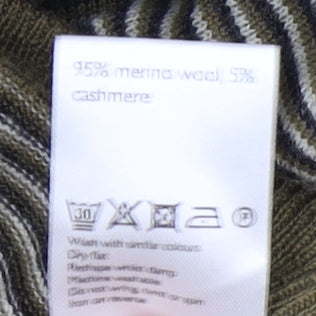 Kin Men's Green 2XL Striped Pullover Jumper