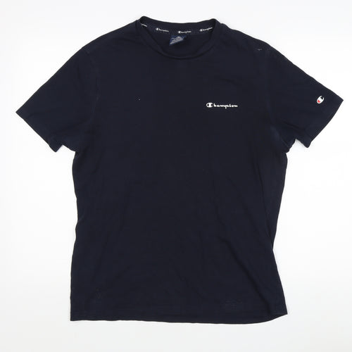 Champion Men's Black Large Crew Neck T-Shirt