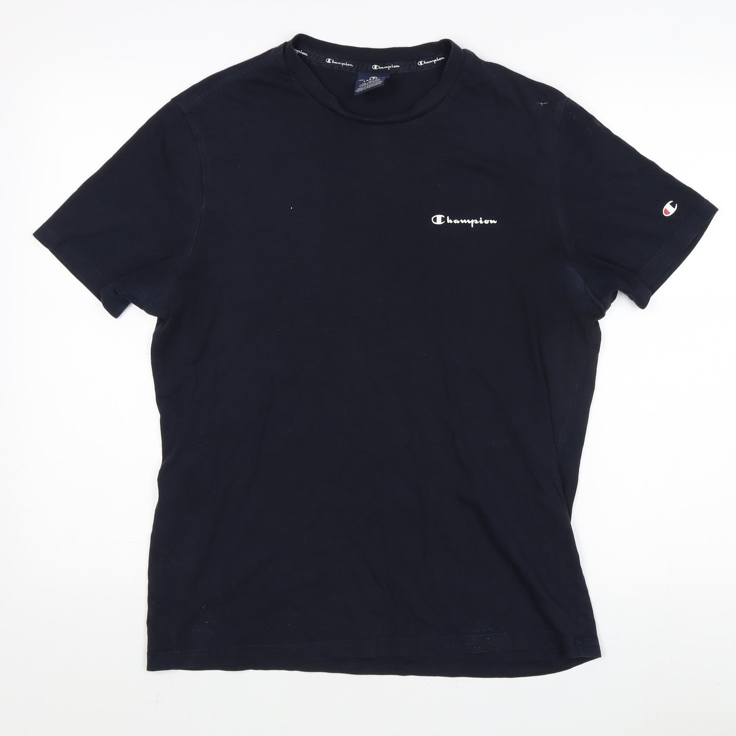 Champion Men's Black Large Crew Neck T-Shirt