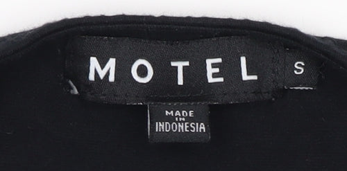 Motel Women's Black Bodycon Dress, Size S, Stretchy