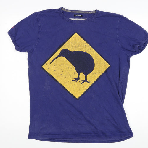 Canterbury Men's Blue Graphic Animal T-Shirt, Size L