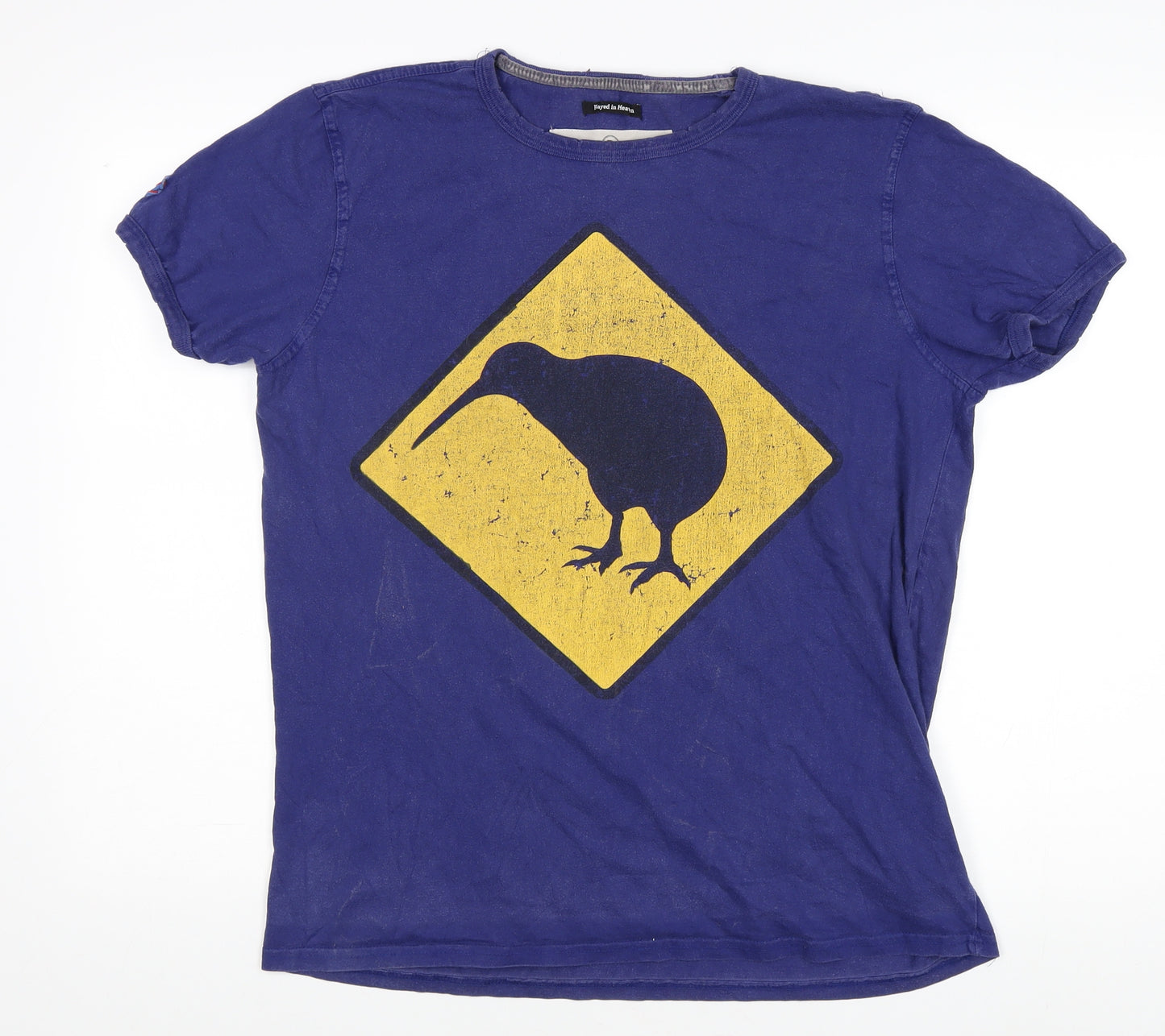 Canterbury Men's Blue Graphic Animal T-Shirt, Size L