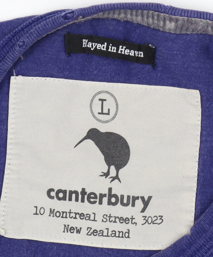 Canterbury Men's Blue Graphic Animal T-Shirt, Size L