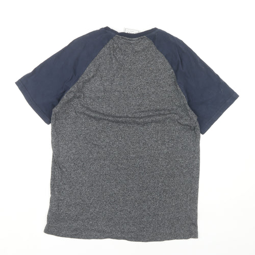 TOG24 Men's Blue Medium Colourblock T-Shirt