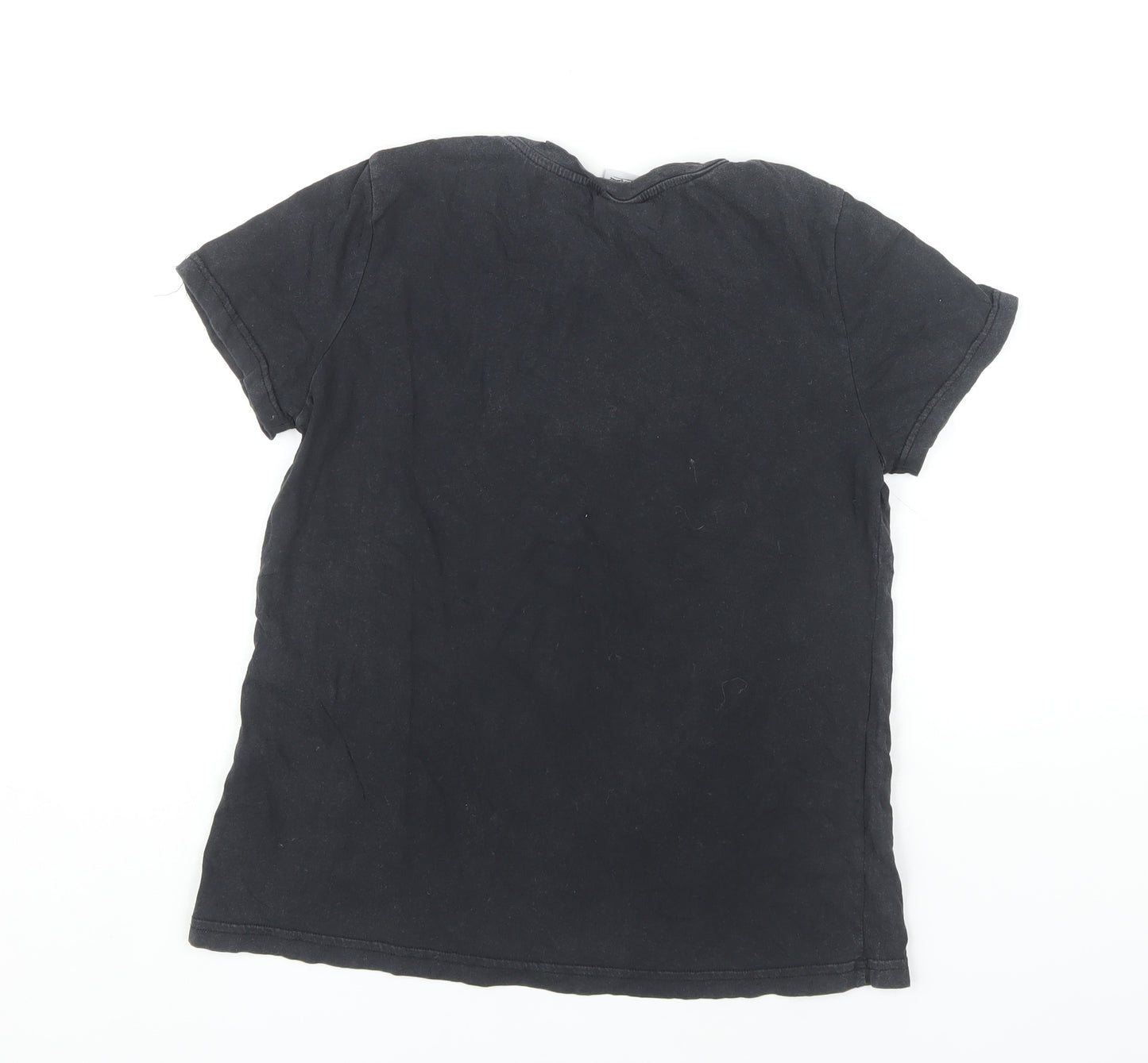 Zara Trafaluc Women's Black Flashdance T-Shirt, Size S