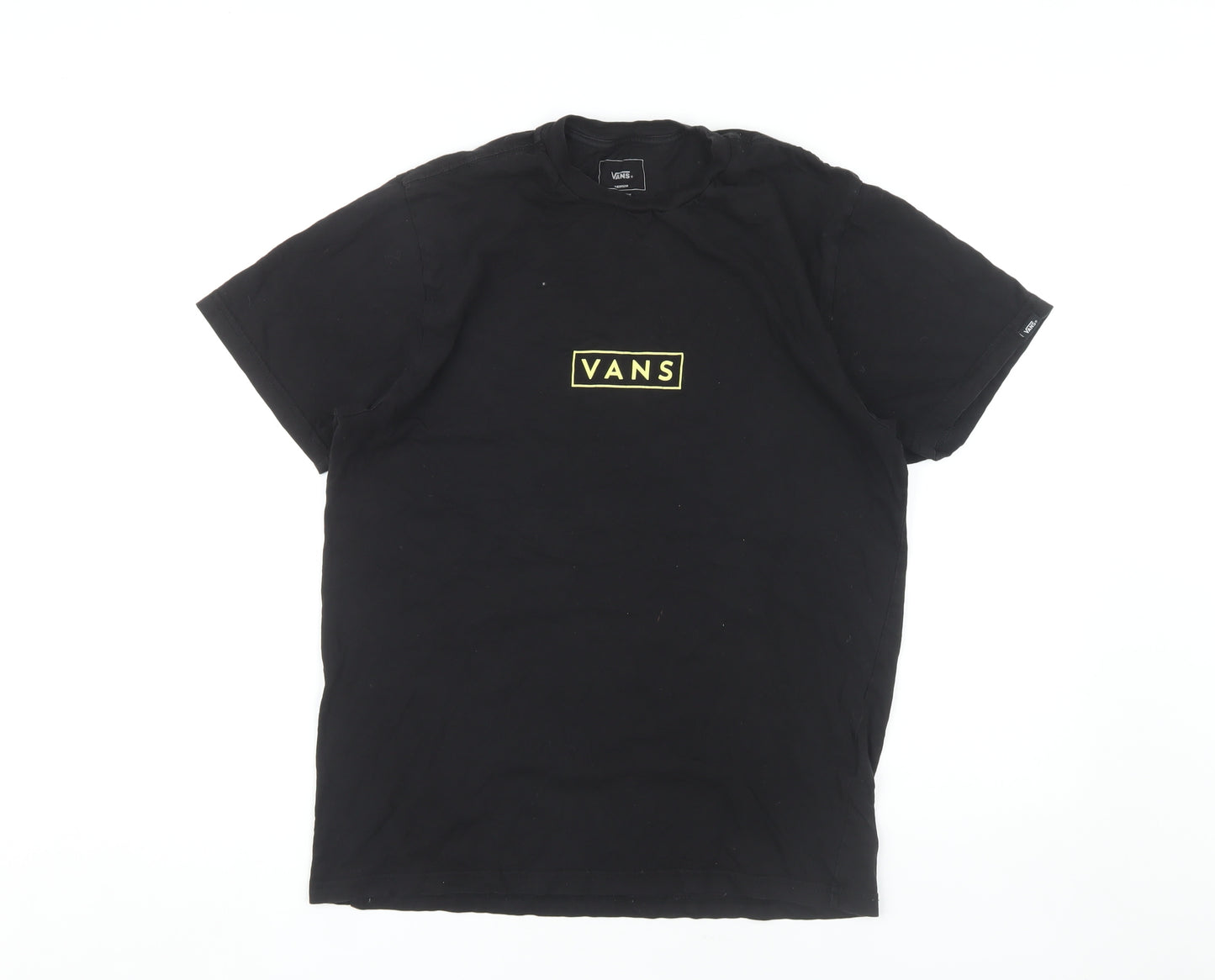 Vans Men's Black Medium Slim Fit Logo T-Shirt
