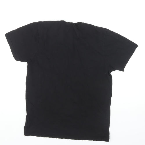 Vans Men's Black Medium Slim Fit Logo T-Shirt