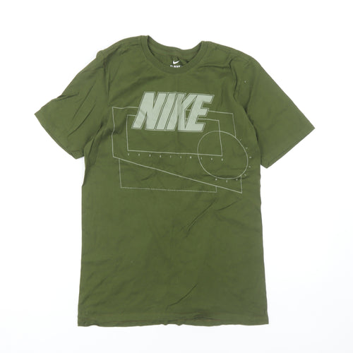 Nike Men's Green Athletic Graphic T-Shirt S